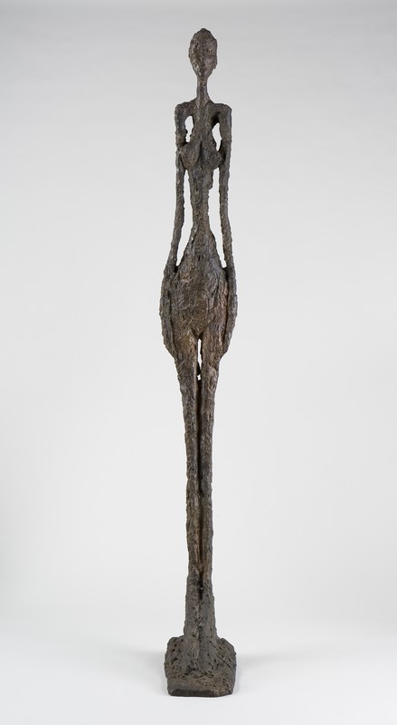 Giacometti – Espace, tête, figure : Grande femme IV, 1960-1961 Bronze 270 x 31,5 x 56,5 cm Fonte 1980-1981 (épreuve Fondation Alberto et Annette Giacometti) Collection Fondation Giacometti